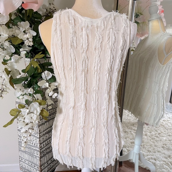 Escada Fringe Cardigan and Tank Top Set - Picture 4 of 10